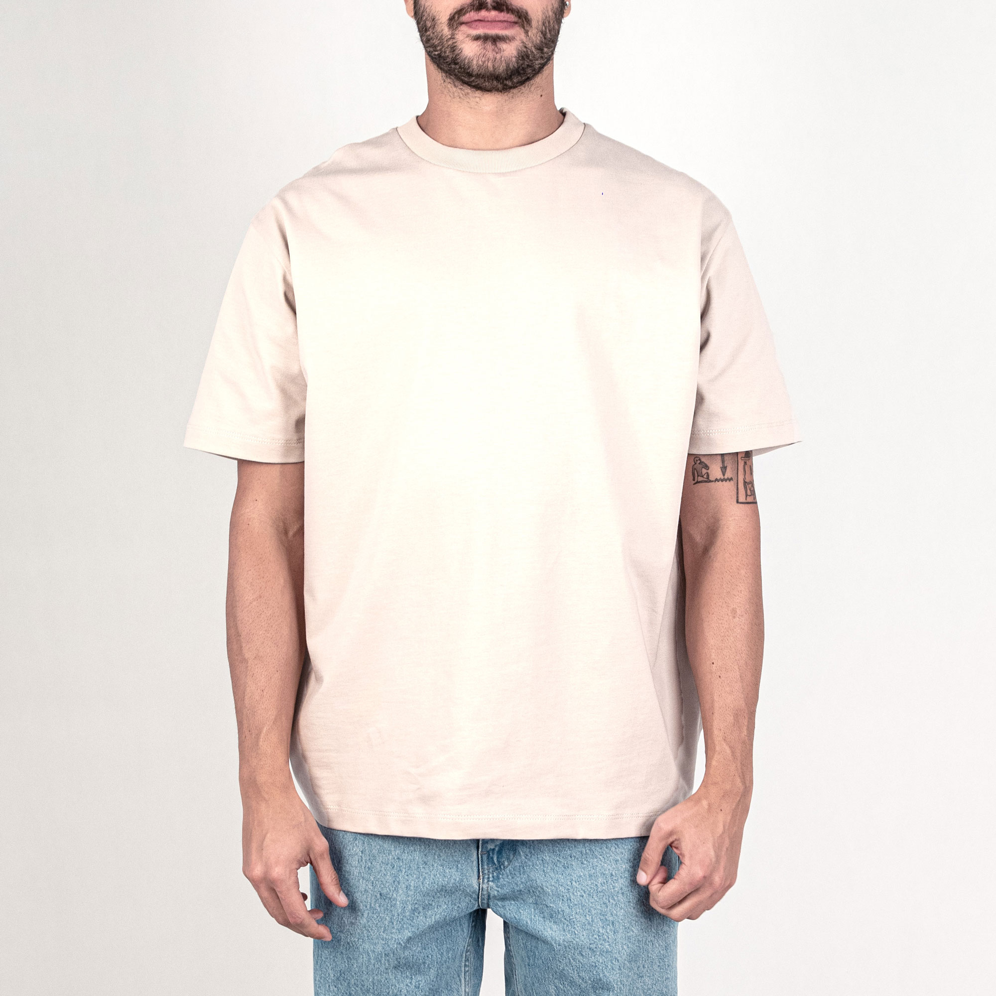 تی شرت بیسیک cream t shirt basic men