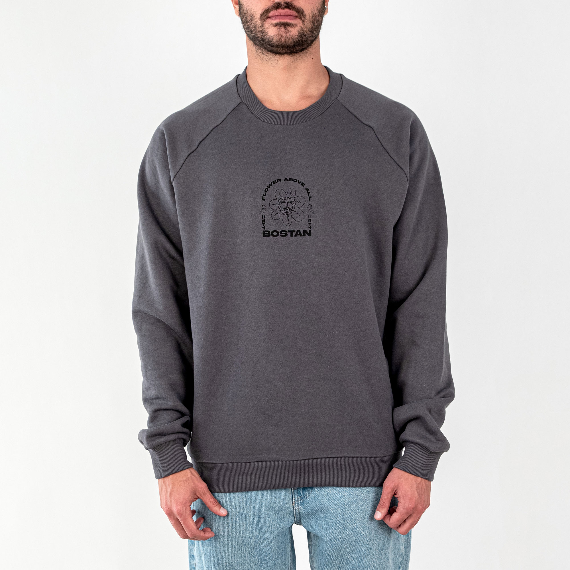 سویتشرت رگلان gray sweatshirt